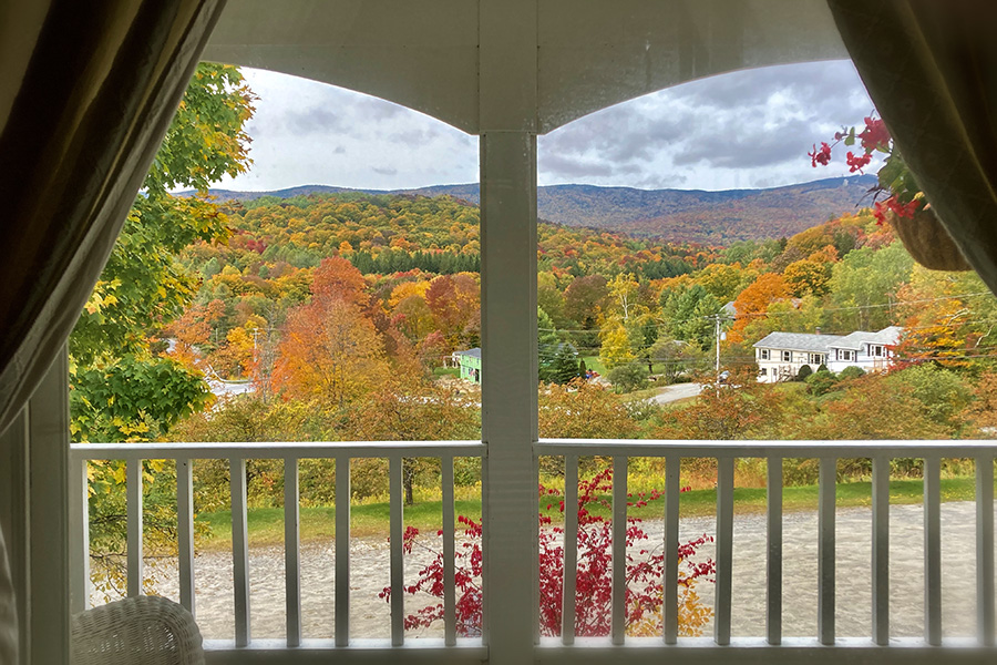 Apple Blossom Room balcony view